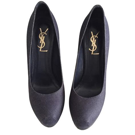 ysl lips shoes|ysl denim shoes.